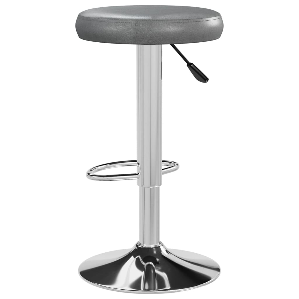 Sgabelli da Bar 2 pz Grigi in Similpelle - homemem39