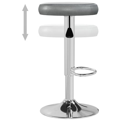 Sgabelli da Bar 2 pz Grigi in Similpelle - homemem39