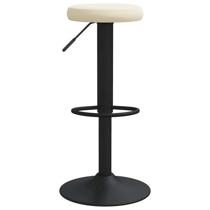 Sedie da Bar 2 pz Crema in Velluto | homemem39