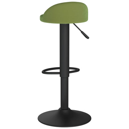 Sgabello da Bar Verde Chiaro in Velluto