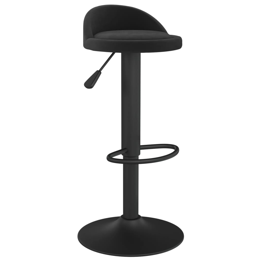 Sgabelli da Bar 2 pz in Velluto Nero | homemem39