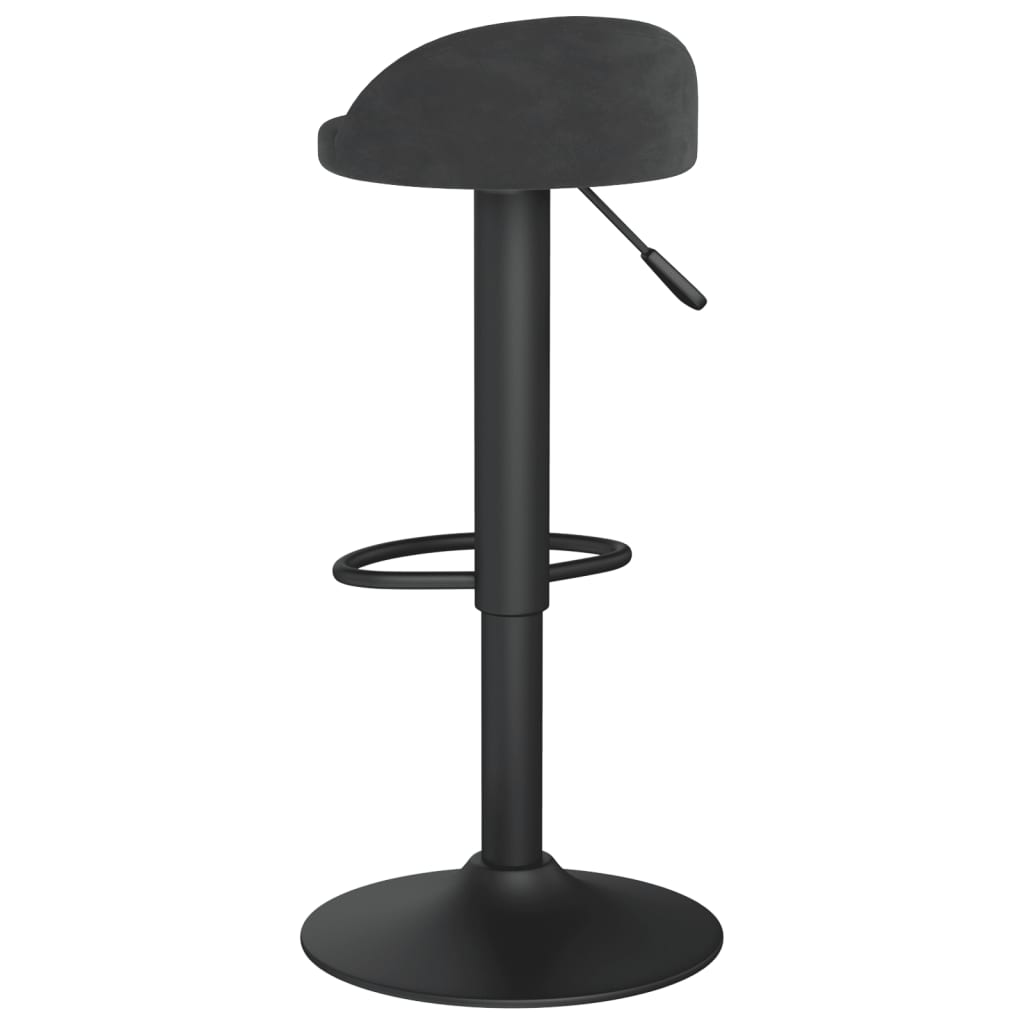 Sgabelli da Bar 2 pz in Velluto Nero | homemem39