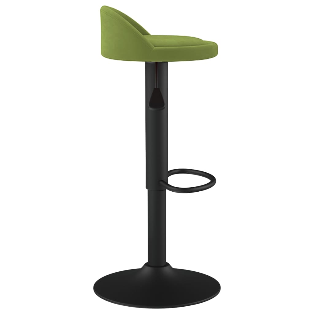 Sgabelli da Bar 2 pz Verde Chiaro in Velluto | homemem39