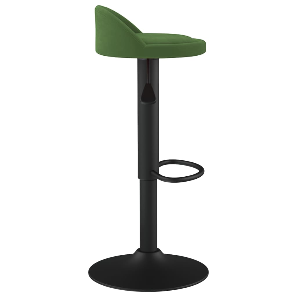 Sgabelli da Bar 2 pz Verde Scuro in Velluto | homemem39