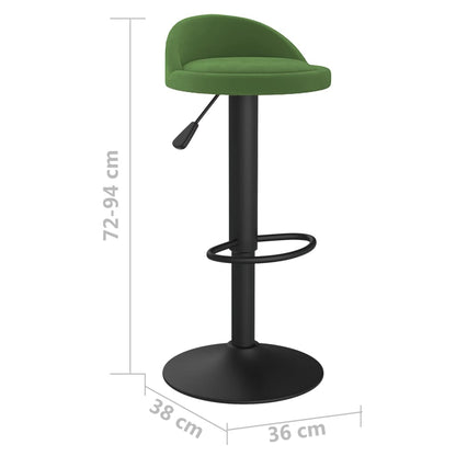 Sgabelli da Bar 2 pz Verde Scuro in Velluto | homemem39