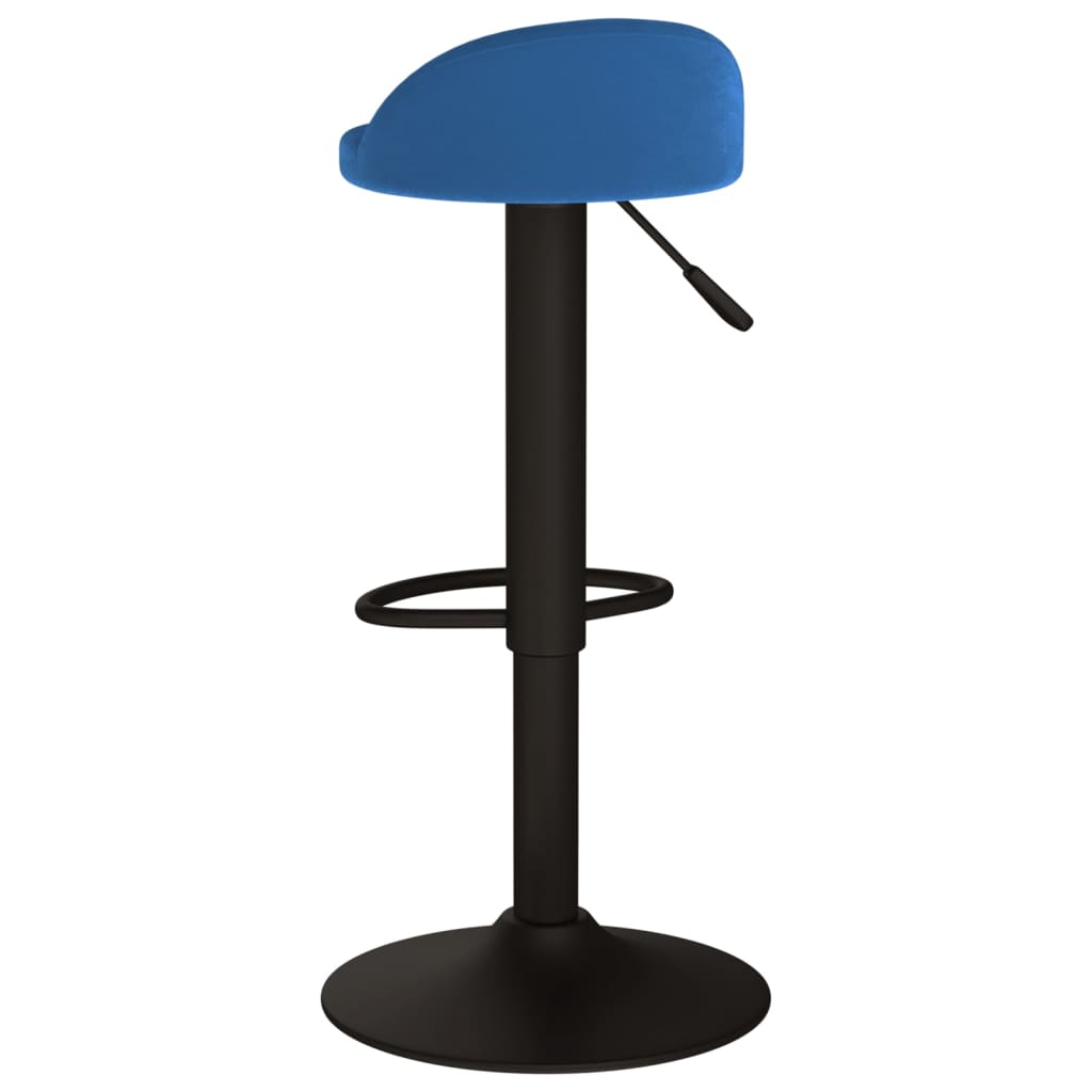 Sgabelli da Bar 2 pz Blu in Velluto | homemem39