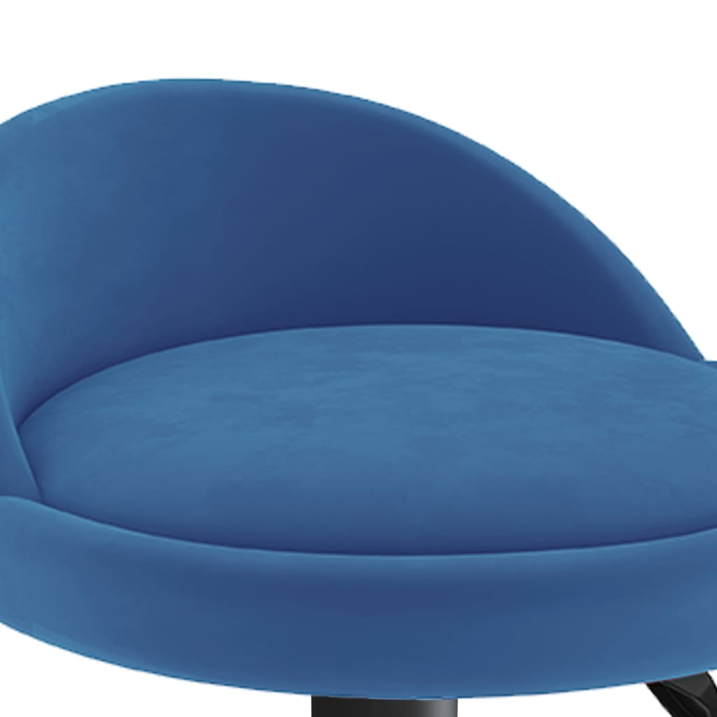 Sgabelli da Bar 2 pz Blu in Velluto | homemem39