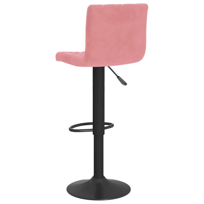 Sgabelli da Bar 2 pz Rosa in Velluto | homemem39