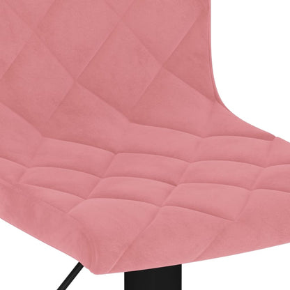 Sgabelli da Bar 2 pz Rosa in Velluto | homemem39