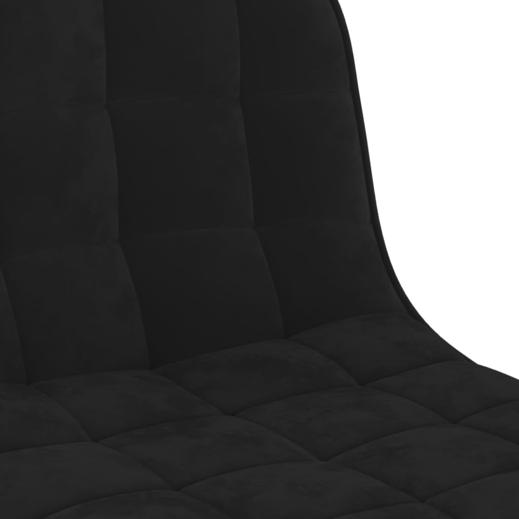 Sgabello da Bar Nero in Velluto - homemem39