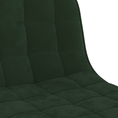Sgabelli da Bar 2 pz Verde Scuro in Velluto - homemem39