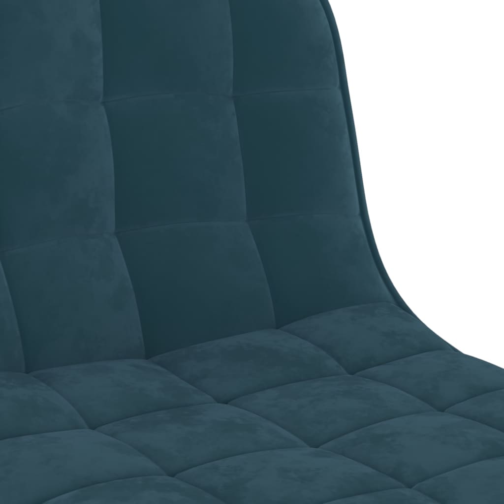 Sgabelli da Bar 2 pz Blu in Velluto - homemem39