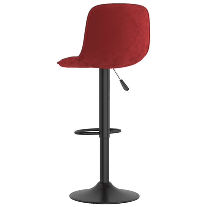 Sgabelli da Bar 2 pz Rosso Vino in Velluto | homemem39