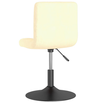 Sedie da Pranzo Girevoli 2 pz Crema in Velluto - homemem39