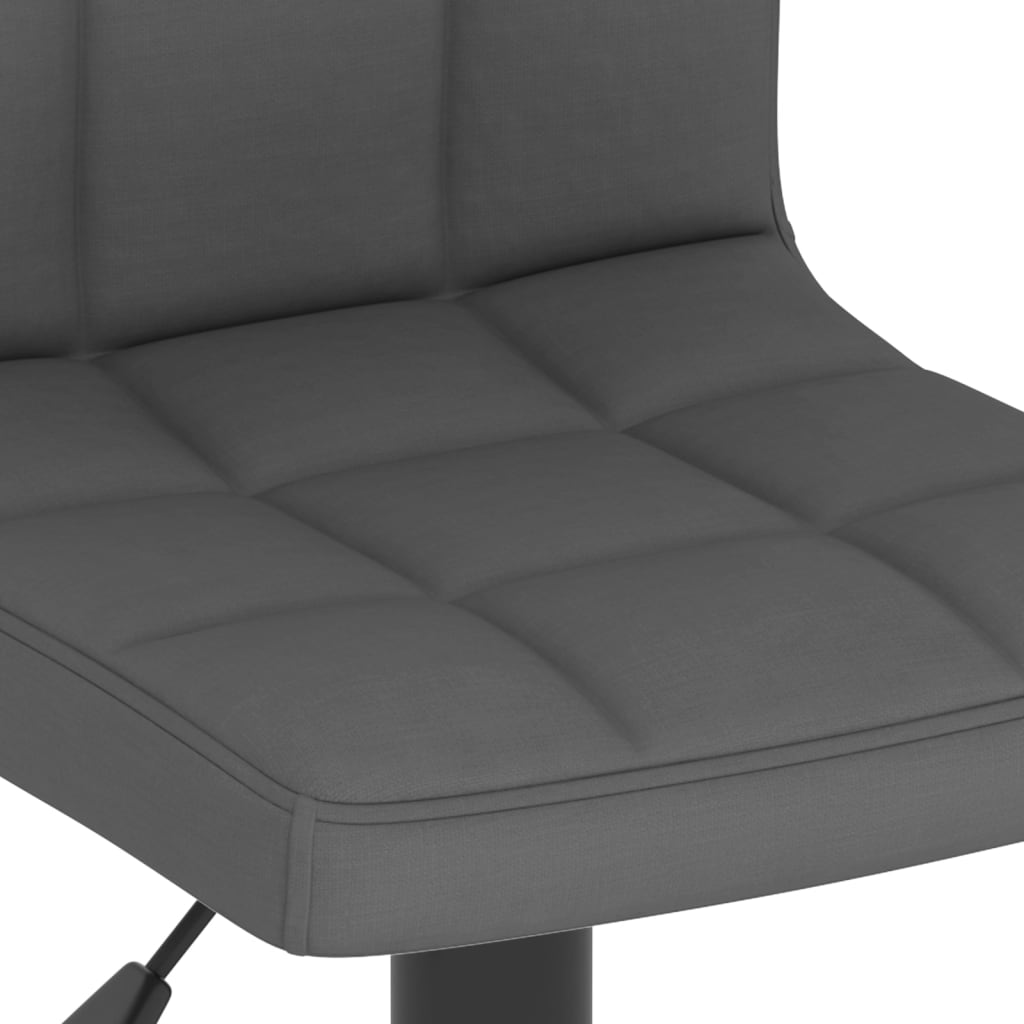 Sgabello da Bar Grigio Scuro in Tessuto - homemem39