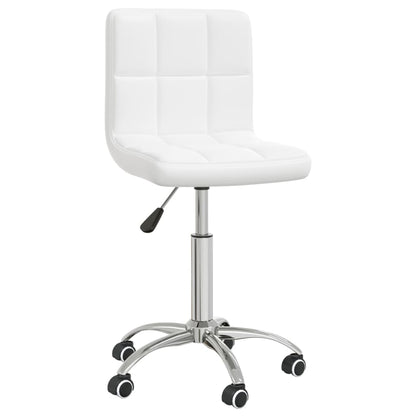 Sedia da Ufficio Girevole Bianca in Similpelle | homemem39