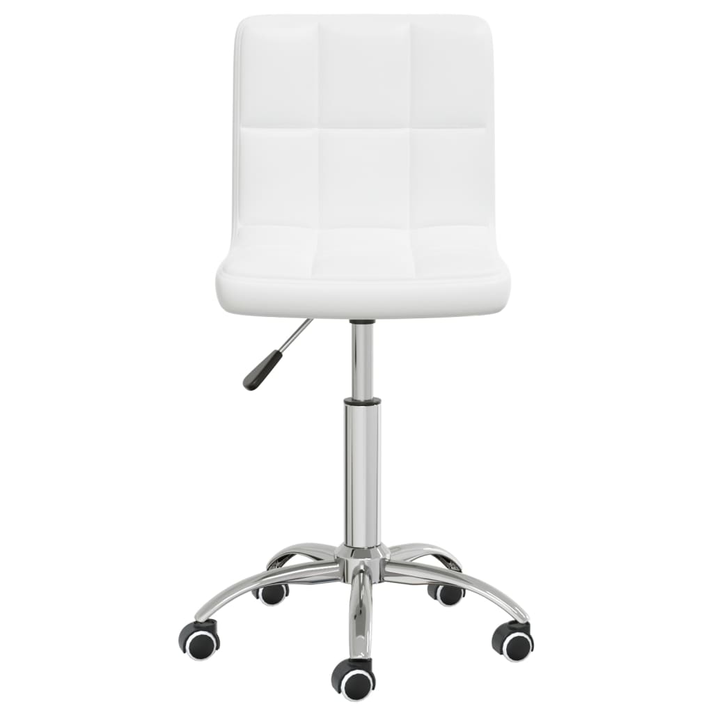 Sedia da Ufficio Girevole Bianca in Similpelle | homemem39