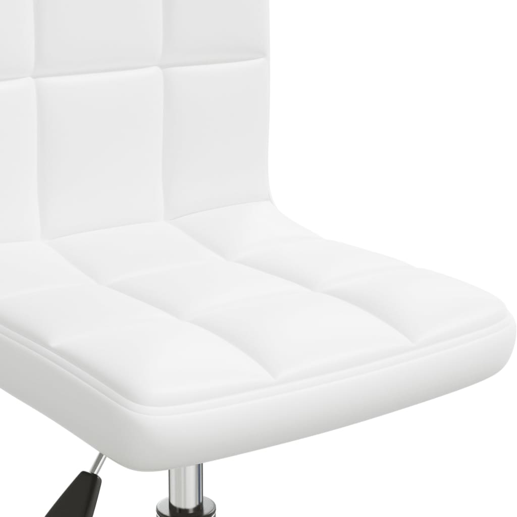 Sedia da Ufficio Girevole Bianca in Similpelle | homemem39