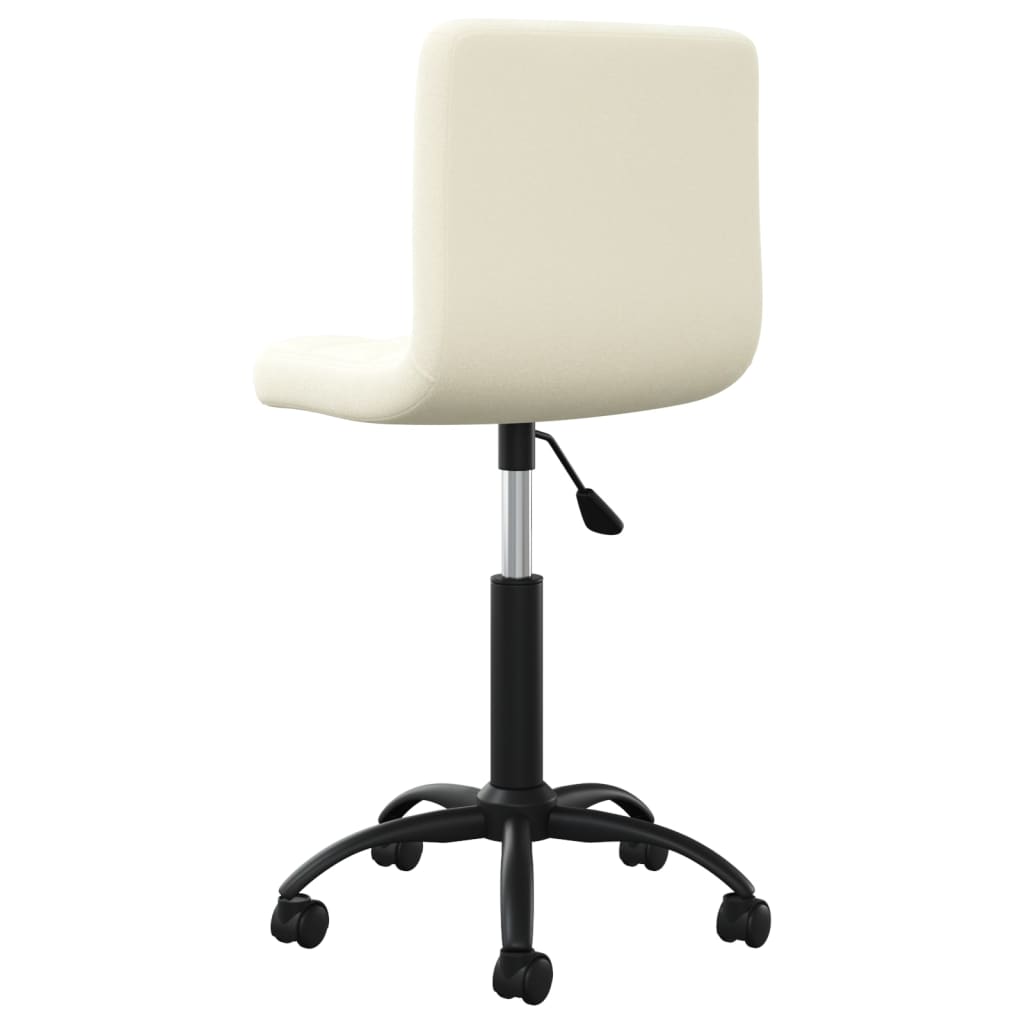 Sedia Girevole da Ufficio Crema in Velluto | homemem39
