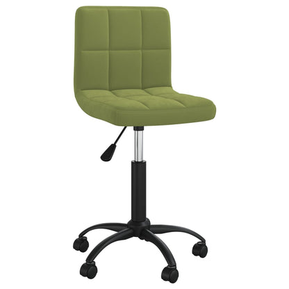 Sedia da Ufficio Girevole Verde Chiaro in Velluto | homemem39