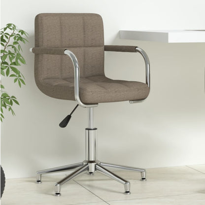 Sedia da Ufficio Girevole Tortora in Tessuto - homemem39