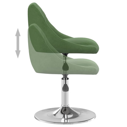 Sedie da Pranzo Girevoli 2 pz Verde Scuro in Velluto | homemem39