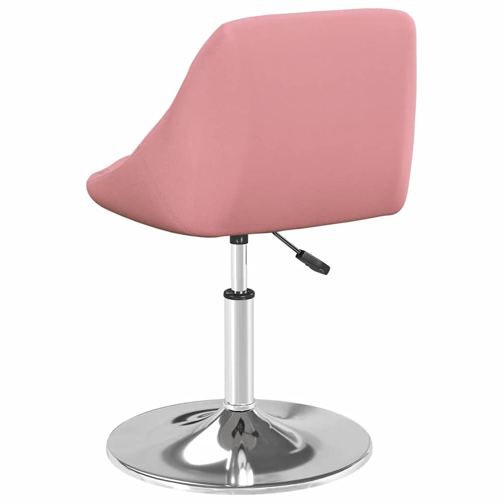 Sedie da Pranzo Girevoli 2 pz Rosa in Velluto | homemem39