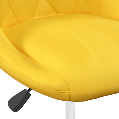 Sedie da Pranzo Girevoli 2 pz Giallo Senape in Velluto | homemem39