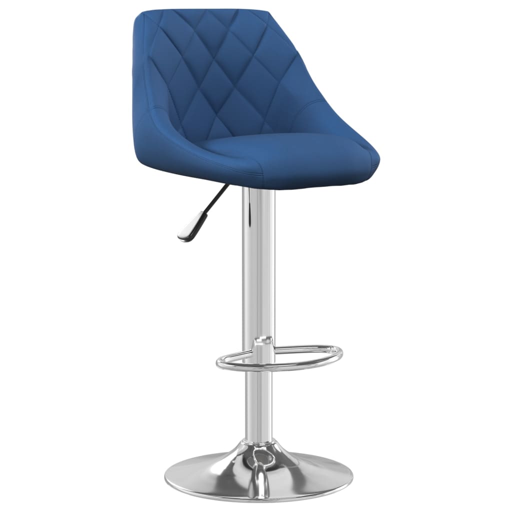 Sgabelli da Bar 2 pz Blu in Velluto | homemem39