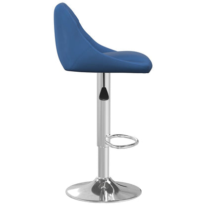 Sgabelli da Bar 2 pz Blu in Velluto | homemem39