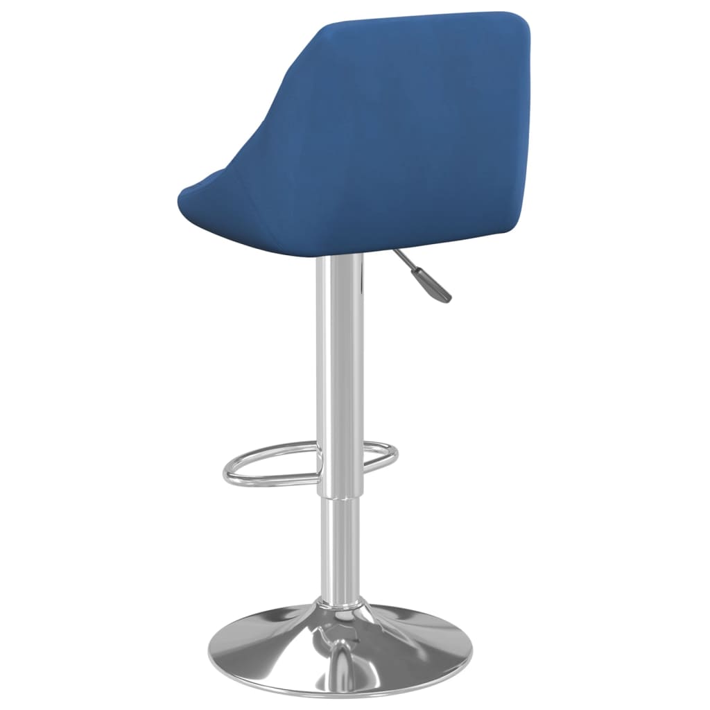 Sgabelli da Bar 2 pz Blu in Velluto | homemem39