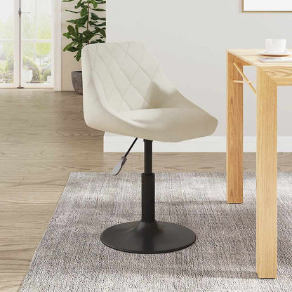 Sgabello da Bar Crema in Velluto