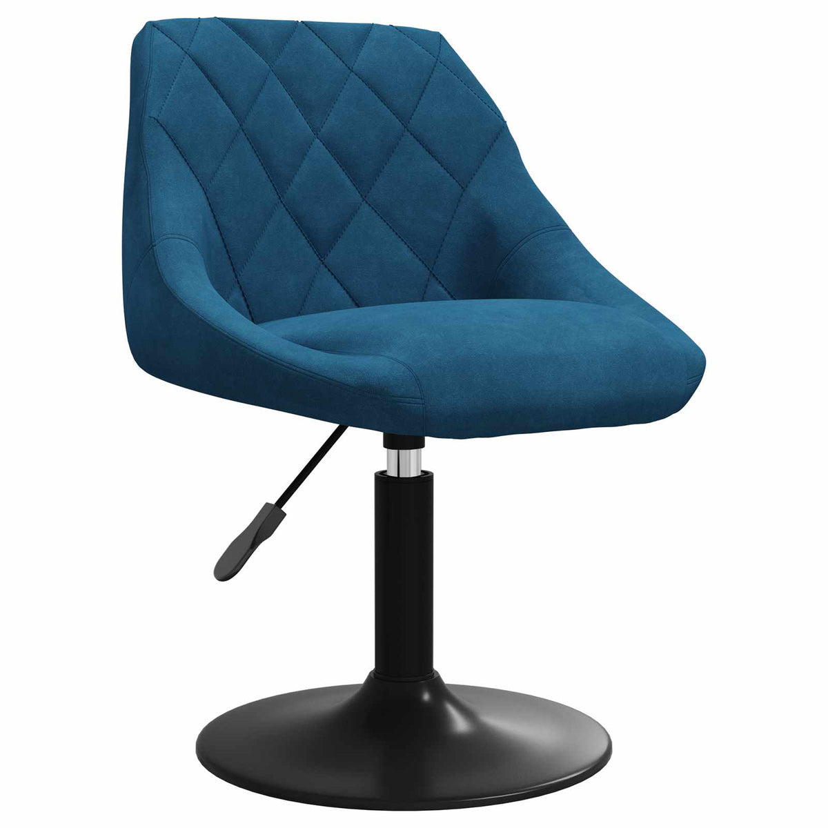 Sedie da Pranzo Girevoli 2 pz Blu in Velluto