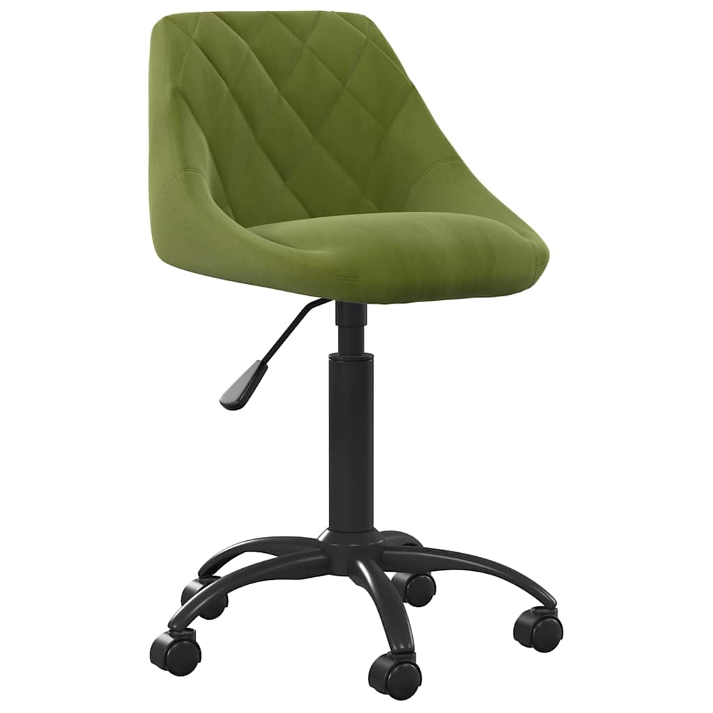 Sedia da Pranzo Verde Chiaro in Velluto