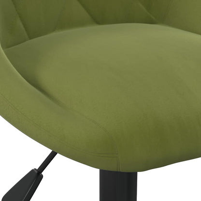 Sedia da Pranzo Verde Chiaro in Velluto