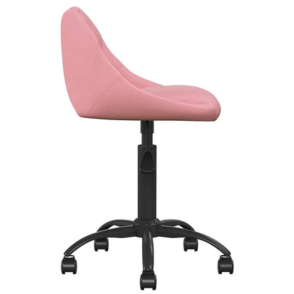 Sedia da Pranzo Rosa in Velluto