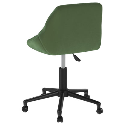 Sedia da Ufficio Girevole Verde Scuro in Velluto | homemem39