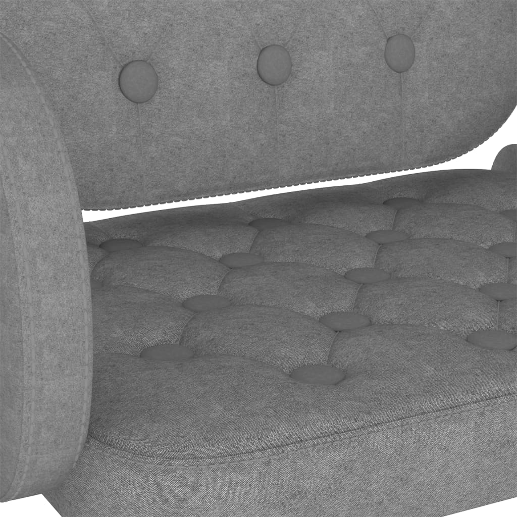 Sgabelli da Bar 2 pz Grigio Chiaro in Tessuto - homemem39