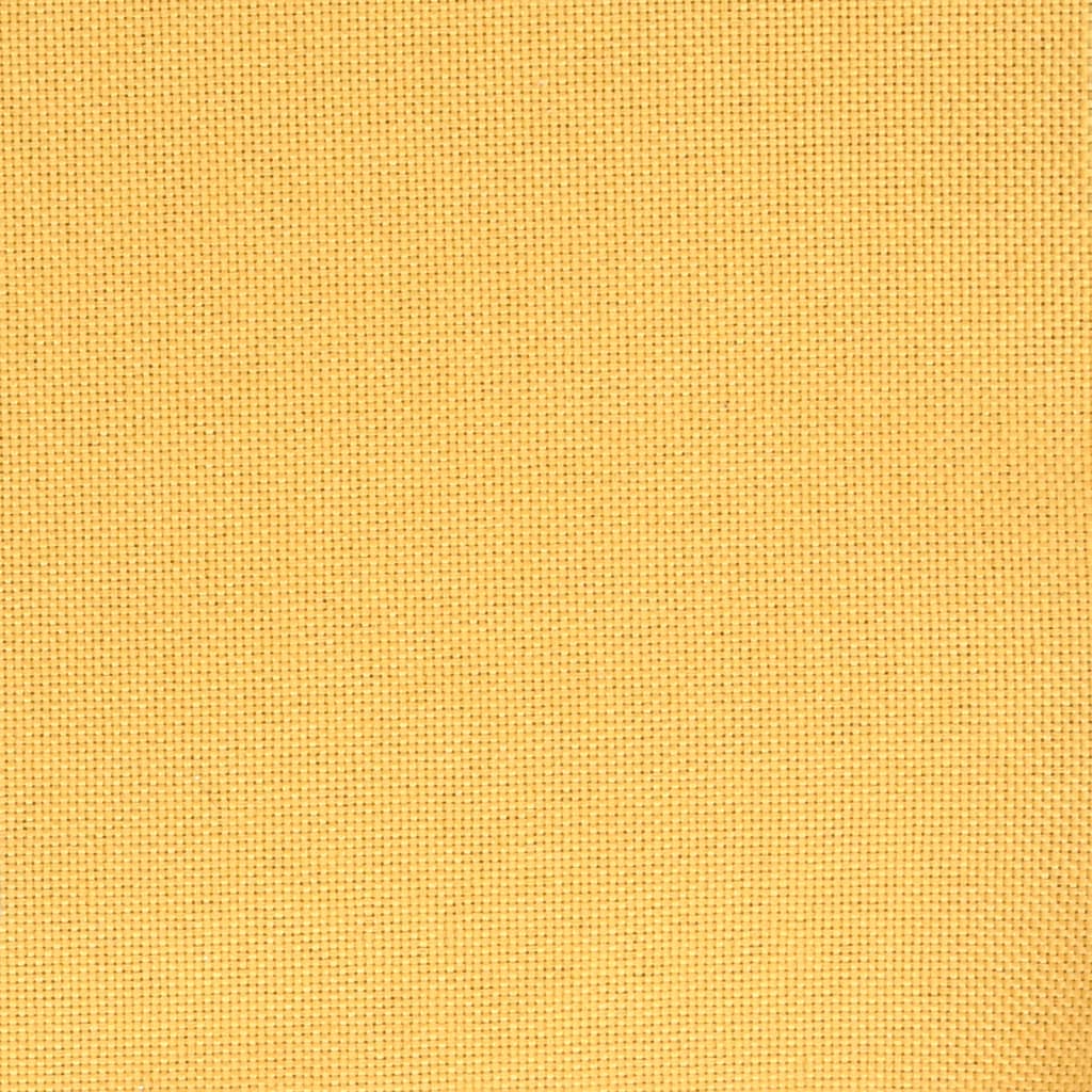 Sgabelli da Bar 2 pz Giallo Senape in Tessuto