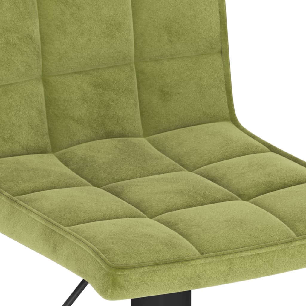 Sgabelli da Bar 2 pz Verde Chiaro in Velluto - homemem39