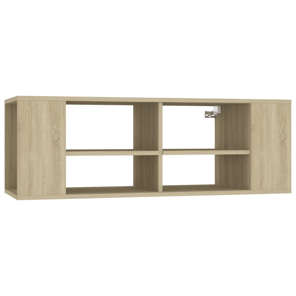 Mobile TV da Parete Rovere Sonoma 102x35x35cm Legno Multistrato - homemem39