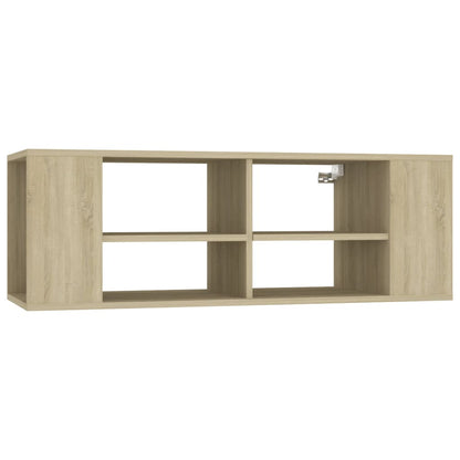 Mobile TV da Parete Rovere Sonoma 102x35x35cm Legno Multistrato - homemem39