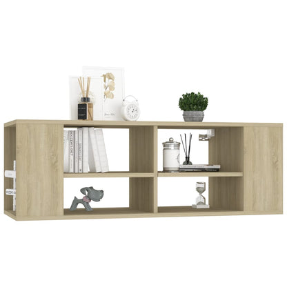 Mobile TV da Parete Rovere Sonoma 102x35x35cm Legno Multistrato - homemem39