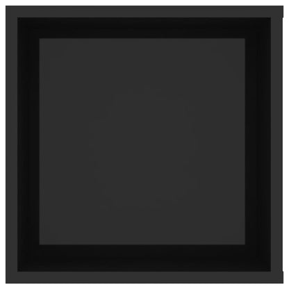 Mobile TV da Parete Nero Lucido 102x35x35 cm Legno Multistrato