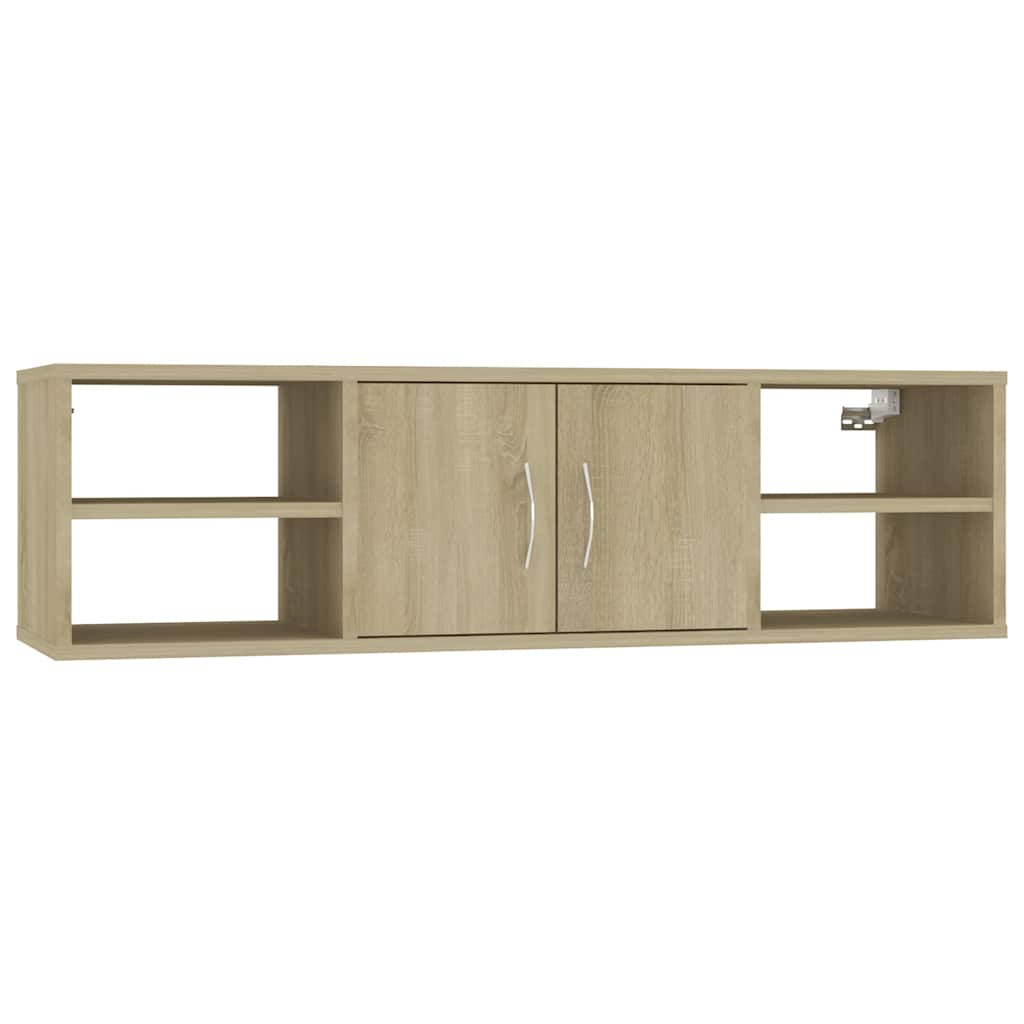 Scaffale a Parete Rovere Sonoma 102x30x29 cm Legno Multistrato