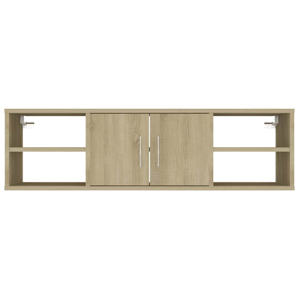 Scaffale a Parete Rovere Sonoma 102x30x29 cm Legno Multistrato