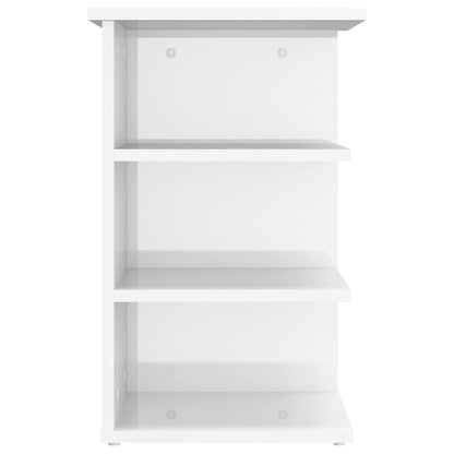 Credenza Bianco Lucido 35x35x55 cm in Legno Multistrato - homemem39