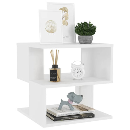 Tavolino Bianco 40x40x40 cm in Legno Multistrato | homemem39