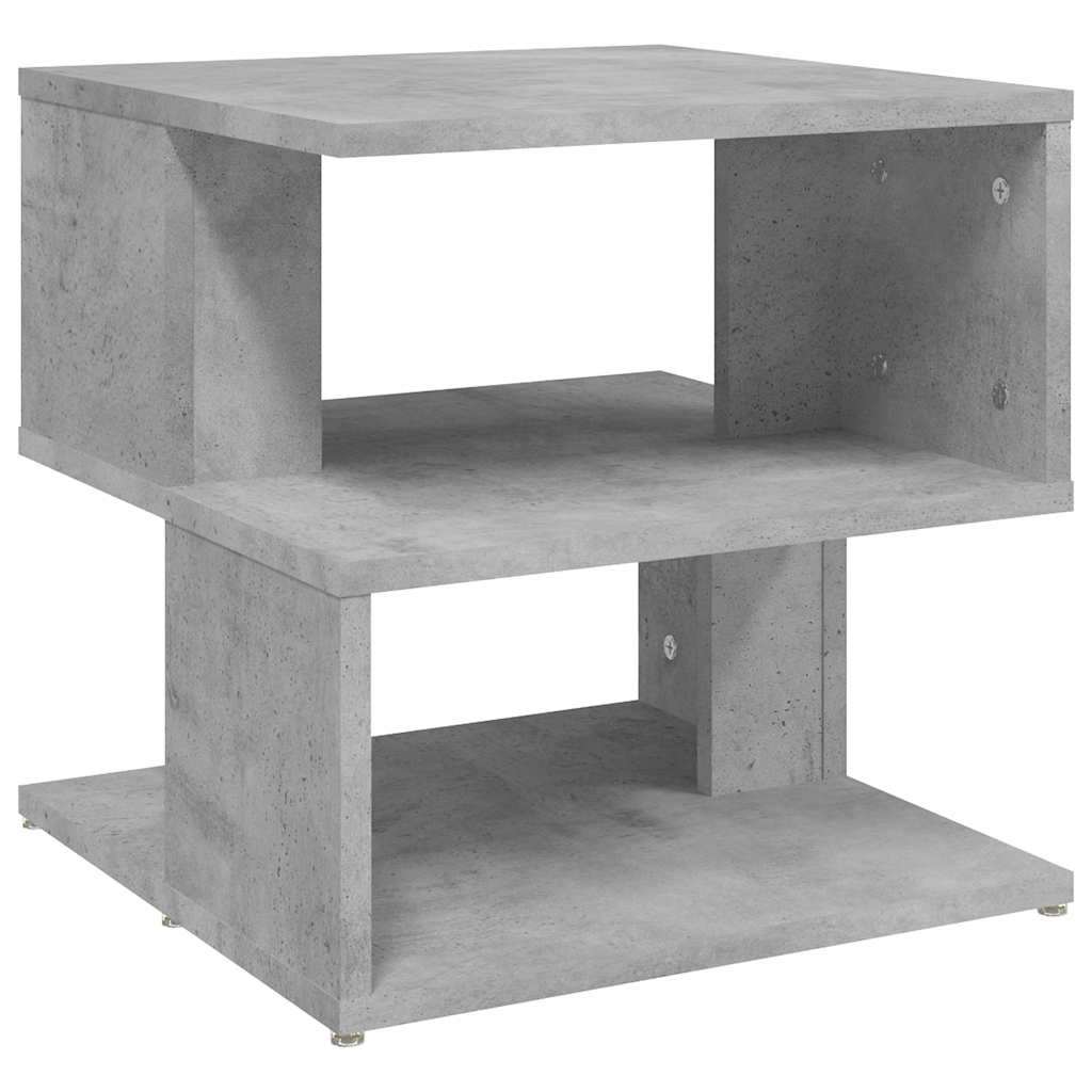 Tavolino Grigio Cemento 40x40x40 cm in Legno Multistrato
