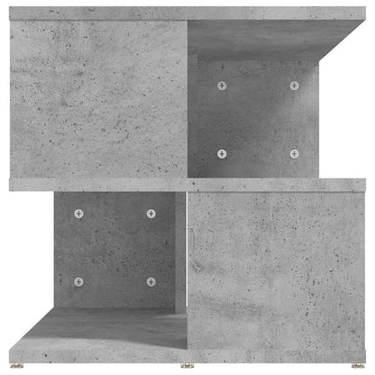 Tavolino Grigio Cemento 40x40x40 cm in Legno Multistrato | homemem39